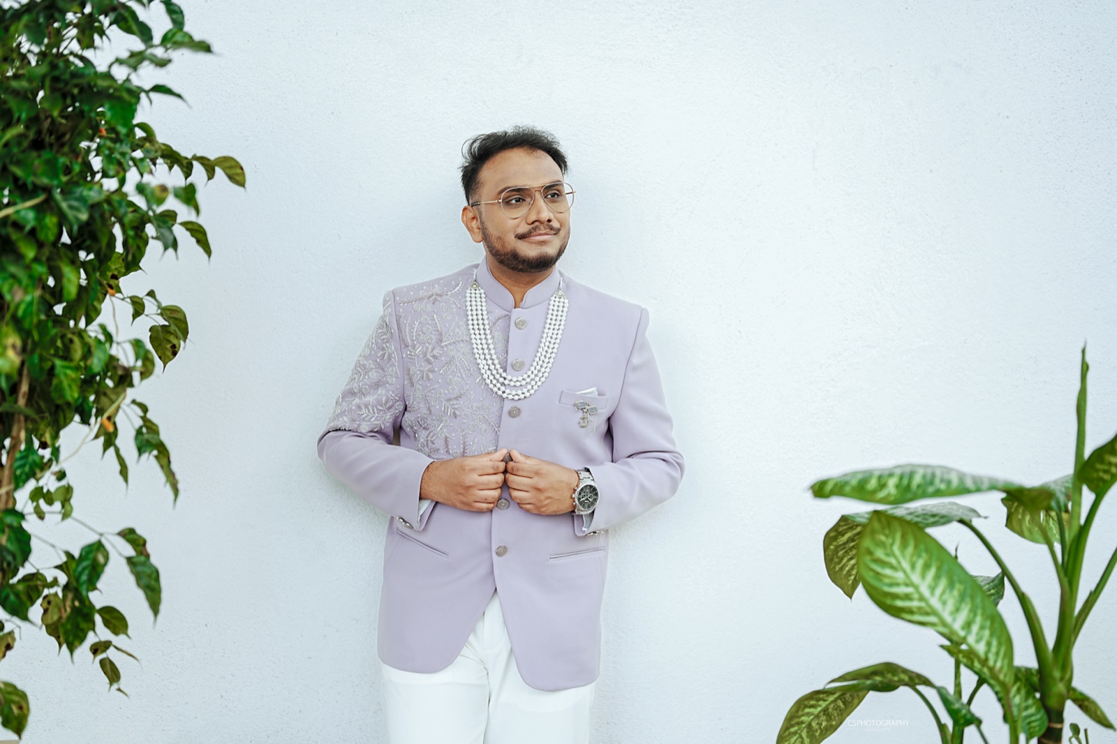 Roopak in his engagement sherwani