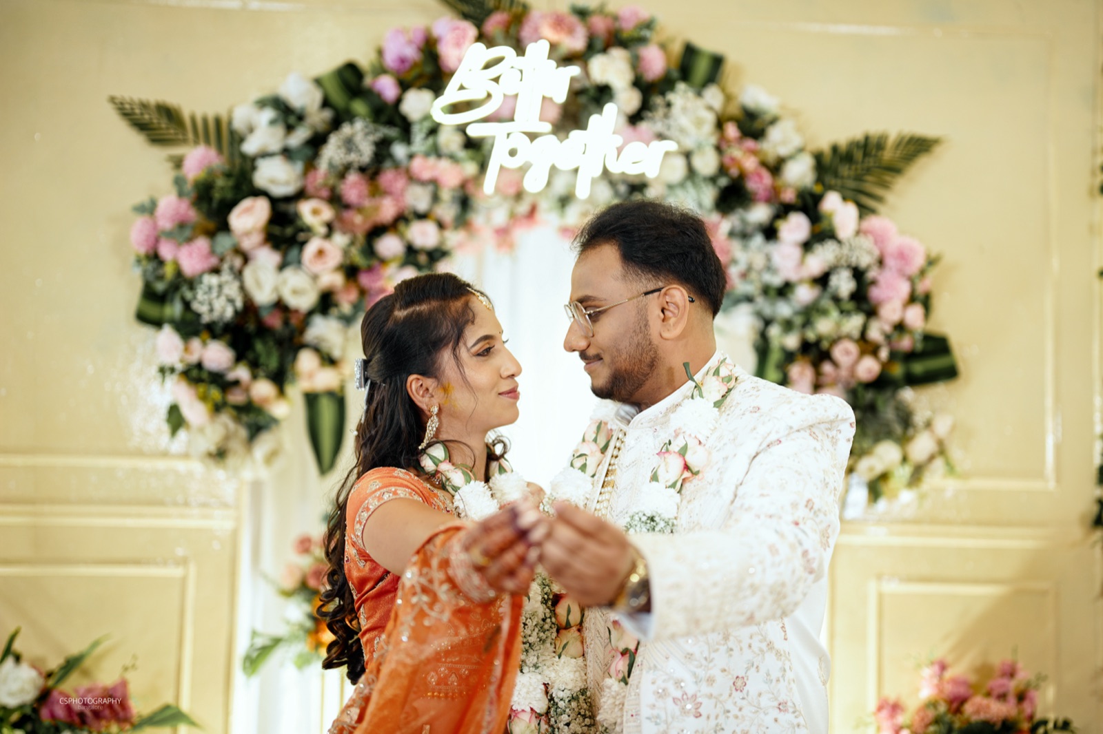 Pooja and Roopak in a candid moment