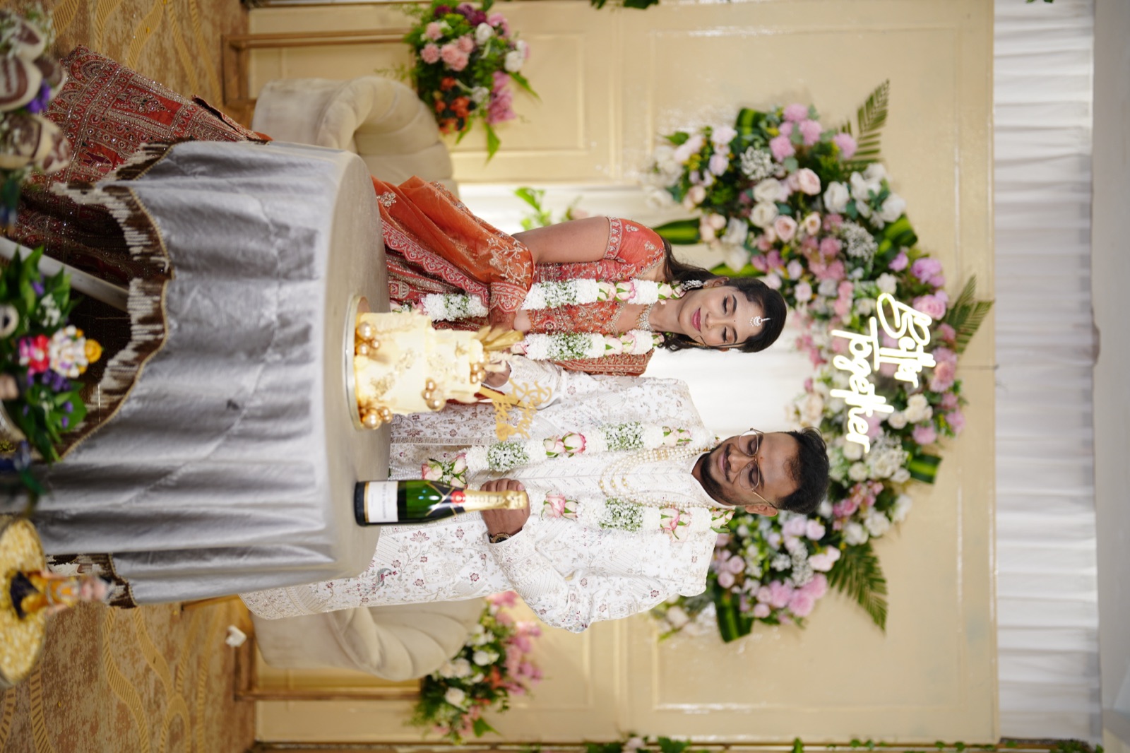 Pooja and Roopak in a candid moment